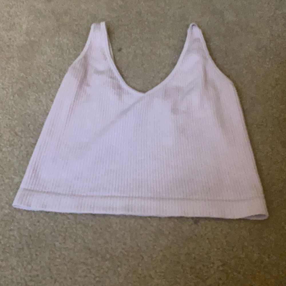 lavender crop top
